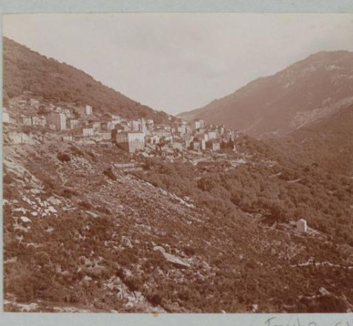 View of a Mountain Village, Probably on Corsica