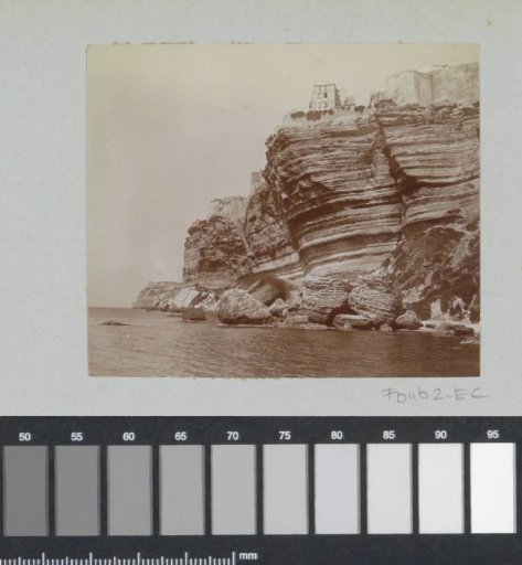 View of the cliffs at Bonifacio in Corsica