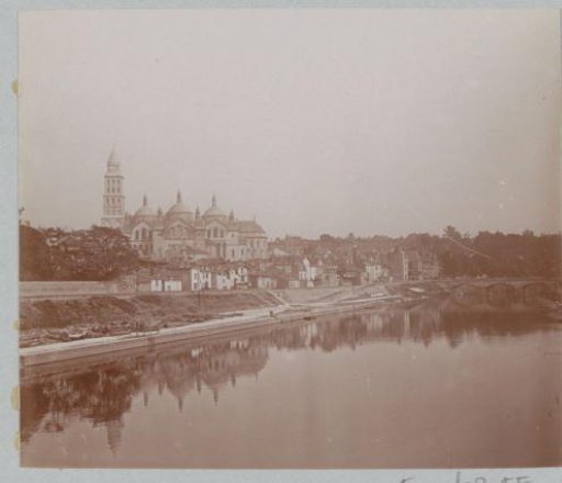 View of a town and a church, probably on the Loire
