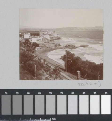 View of a presumed French town on the Mediterranean