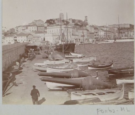 View of a quay in Cannes