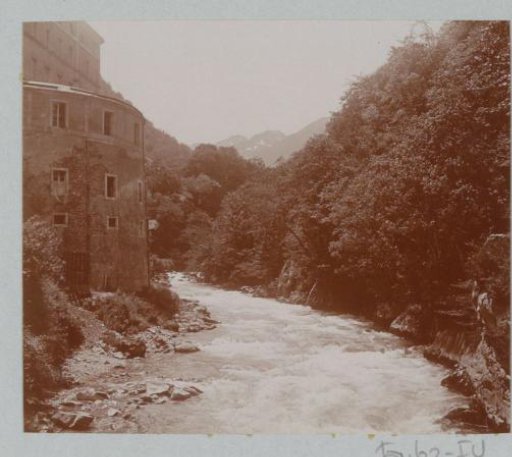 Building on a stream, probably in France