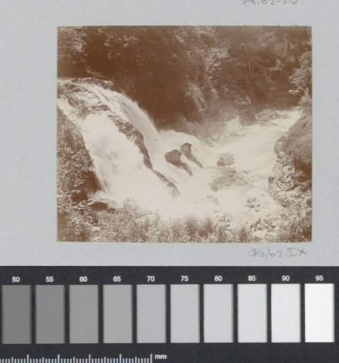 Waterfall in a stream, probably in France