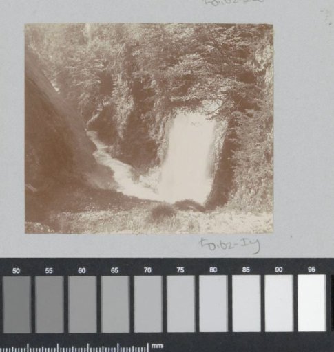 Waterfall in a stream, probably in France