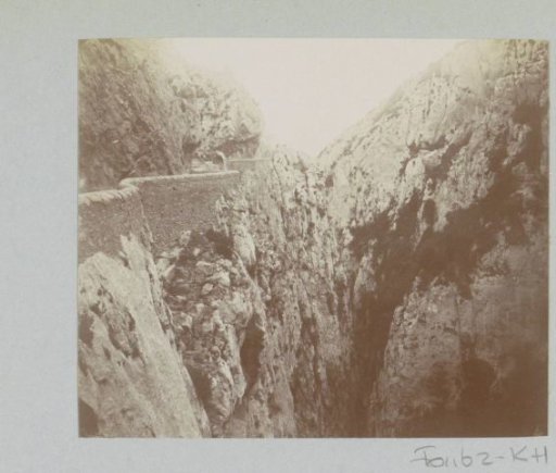 View of a gorge, probably in the Pyrenees