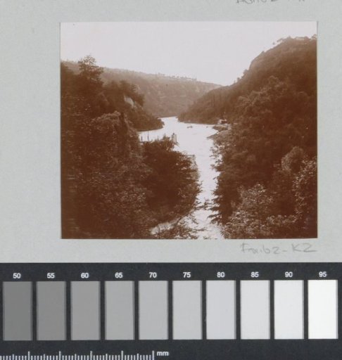 Mountain landscape with a stream, probably in France