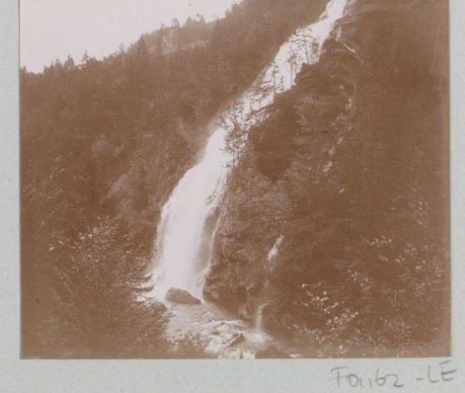 View of a waterfall, probably in France