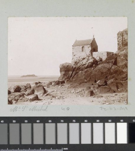 Chapel on the shore of Mont-Saint-Michel