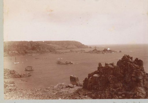 View of Rock Formations and a Bay on Jersey