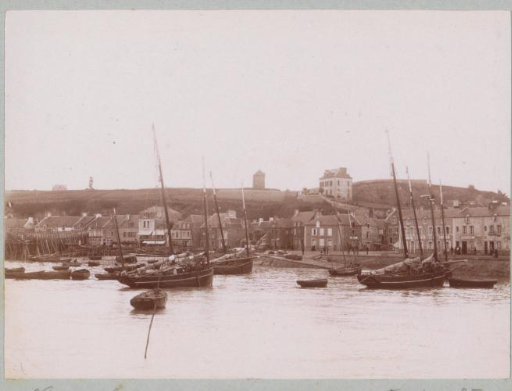 View of Cancale and the harbor from the sea