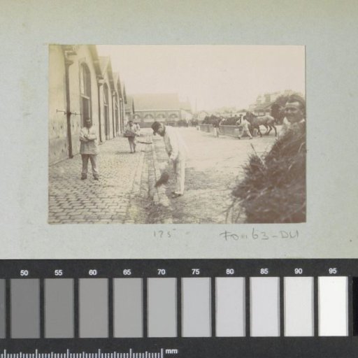 Street sweepers, probably at Pontoise