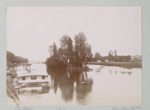 View of a river at Pontoise