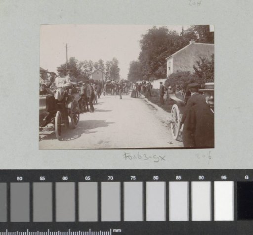 Start of the Paris-Amsterdam automobile race