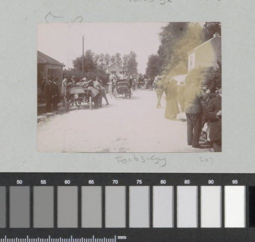 Start of the Paris-Amsterdam automobile race