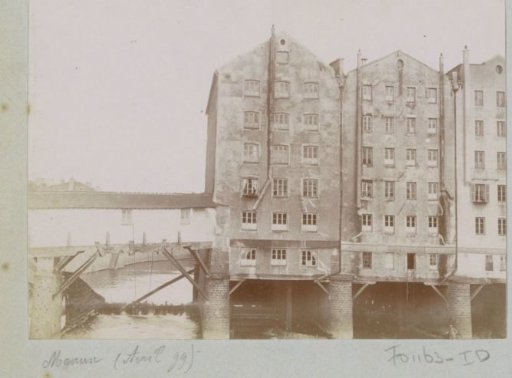 View of watermills in Meaux