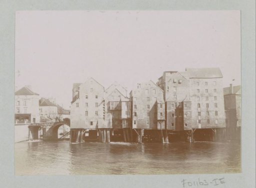 View of watermills in Meaux