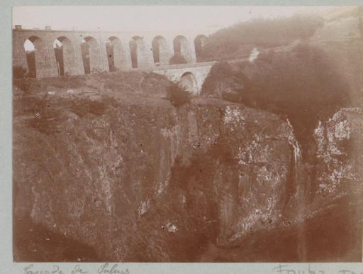 View of the Waterfall of Salers