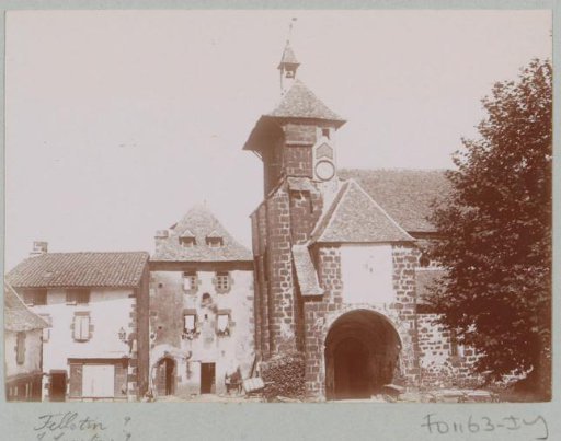 Houses, Gate, and Tower, Probably in Central France