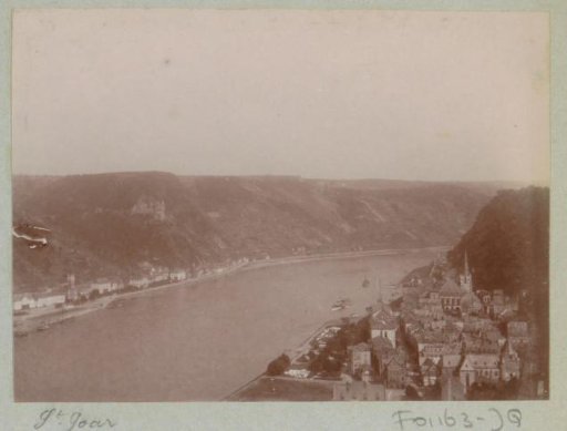 View of the Rhine Valley with Sankt Goar
