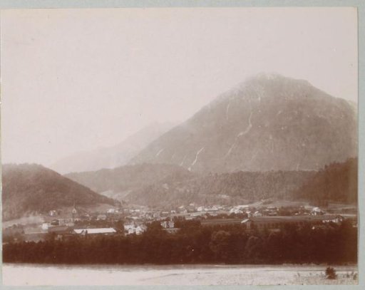 View of a village in the valley of the Inn