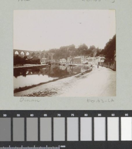 View of the Rance and the viaduct of Dinan