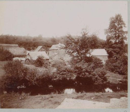 Landscape with farms, probably in Pont Christ (Brittany)