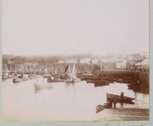 View of Douarnenez with Harbour and Fishing Boats