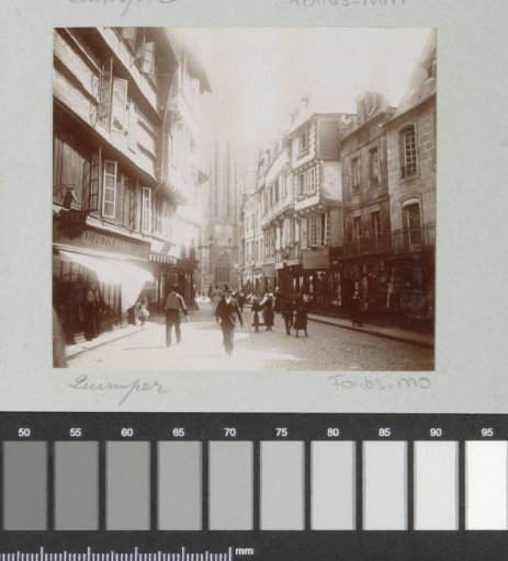 Street in Quimper, with the Shop 'Au Petit Paris' on the Left