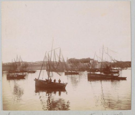 Fishing boats in the harbor of Concarneau