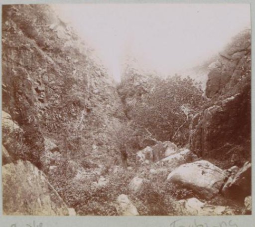Gorge in the Gorges d'Enval in the Auvergne