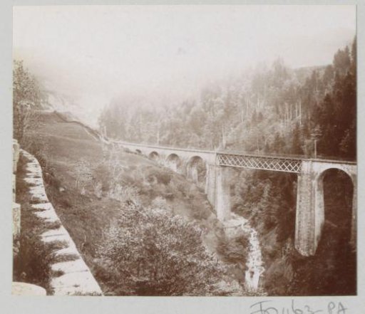 View of a viaduct, probably in the Auvergne