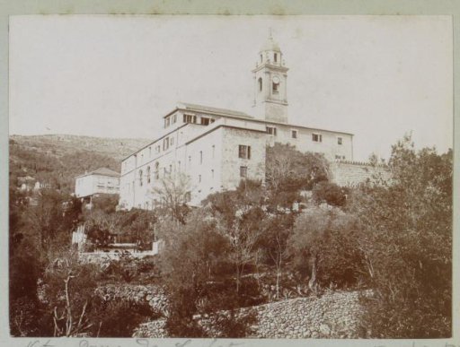 View of the Church of Notre-Dame in Laghet