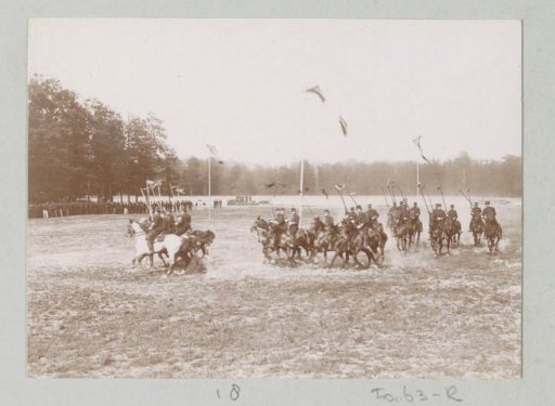 Cavalry during exercise at Fontainebleau