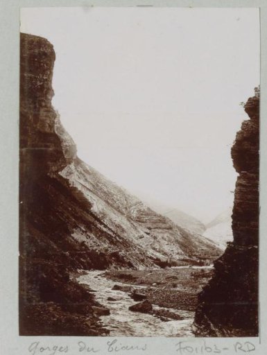 Gorge in the Gorges du Cians in the Alpes-Maritimes