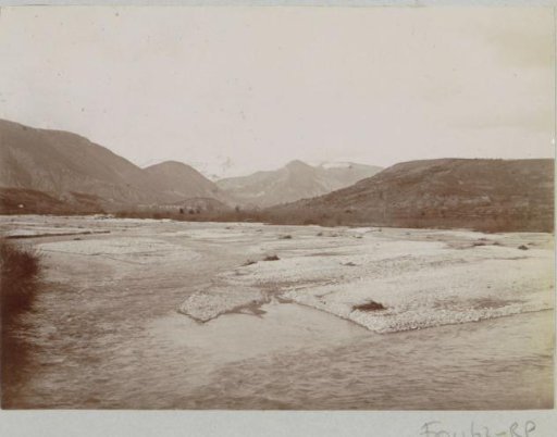 View of a Riverbed, Probably in the Hautes-Alpes