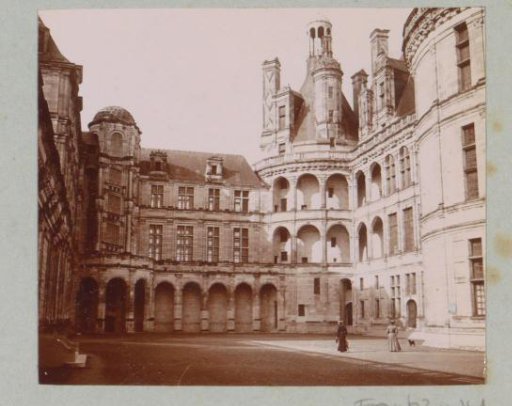 Facades in a courtyard of the Château of Chambord