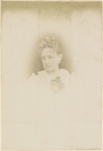 Portrait of a French woman with a rose as a corsage