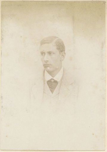 Portrait of a French man with a cravat