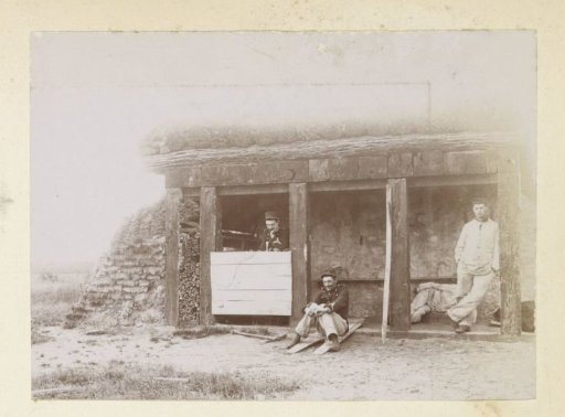 Soldiers on a shooting range, probably in France