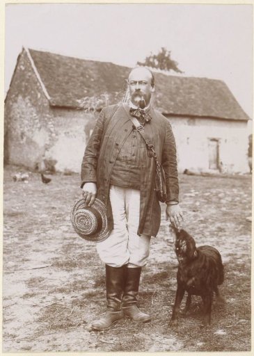 Portrait of a hunter in France