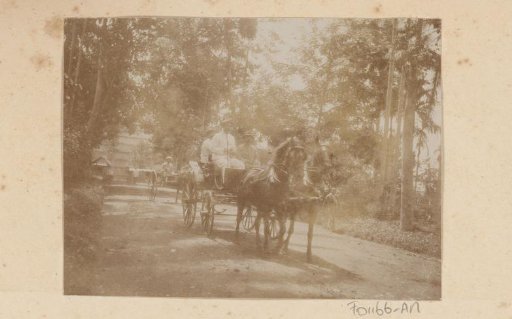 Dutchmen in a horse-drawn cart