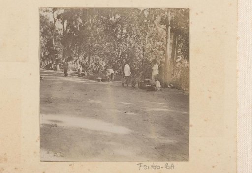 Dutch East Indies, Indonesians along a road