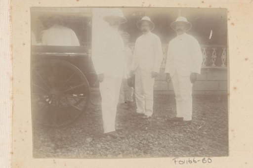 Dutch men by a cart