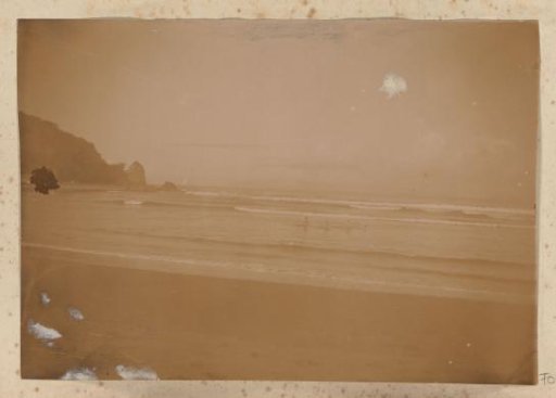 Children playing in the sea