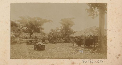 Vehicle under a shelter