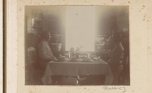 Man and woman at a table