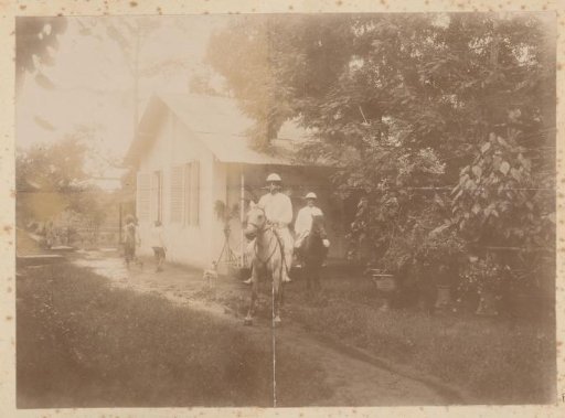 Two Dutch men on horseback