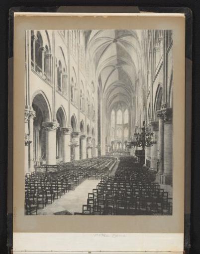 Interior of Notre-Dame of Paris