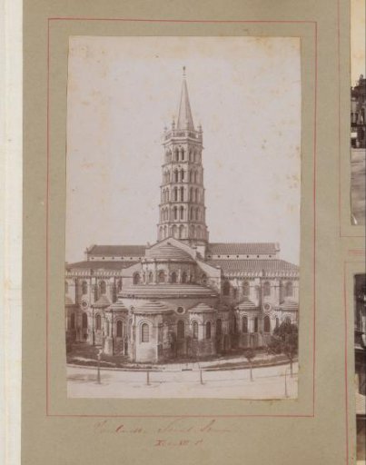 View of the Basilique Saint-Sernin in Toulouse