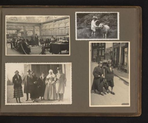 Various Images Including a Child with a Sheep